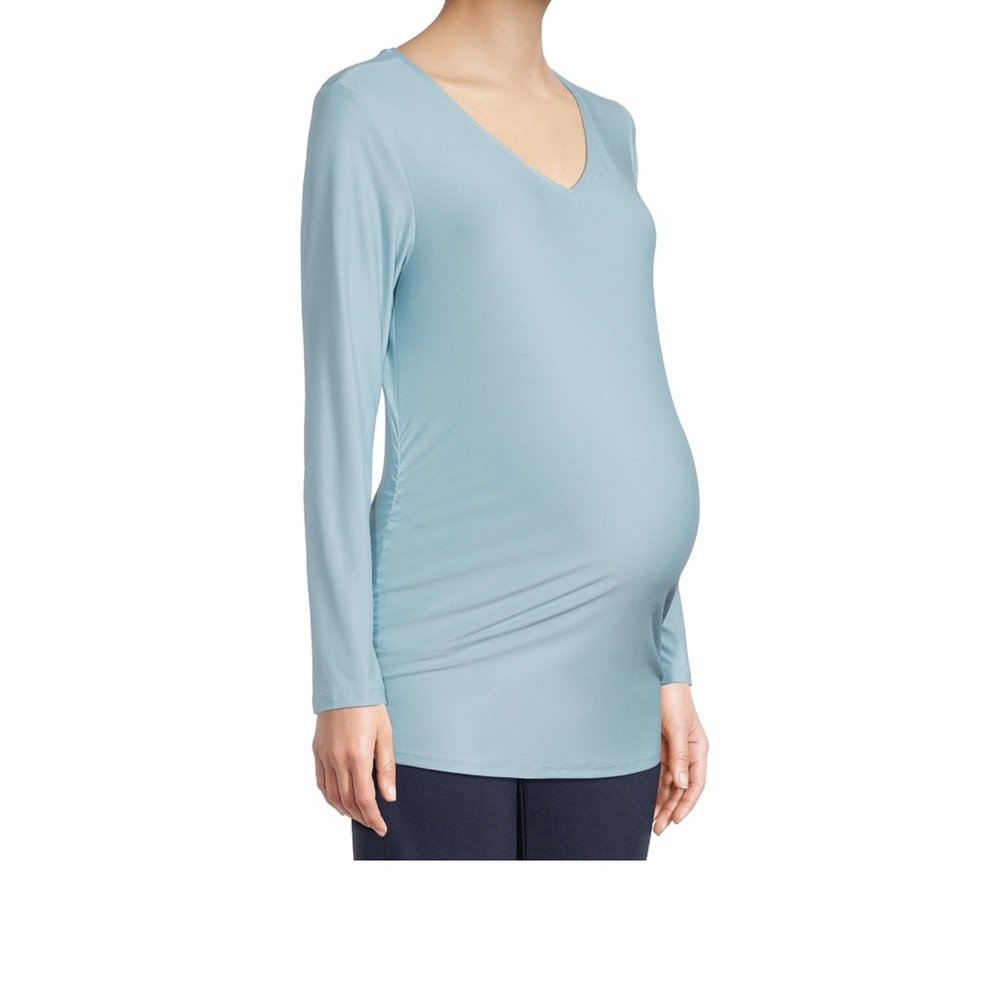 Time and Tru Women's Maternity Long Sleeve T-Shirt Size L